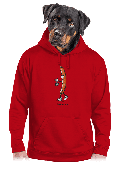Páreček pánská mikina klokanka Red