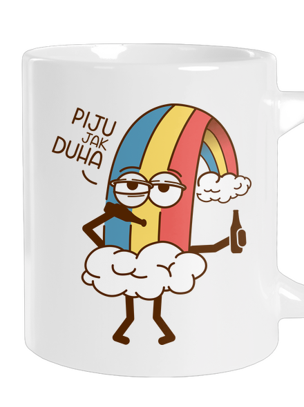 Piju jak duha velký hrnek White