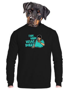 unisex mikina bez kapuce