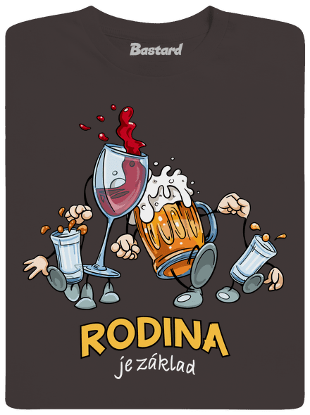 Rodina je základ pánské dlouhý rukáv Bear Brown