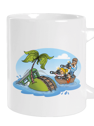 Ostrov železnice velký hrnek White