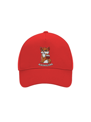 Vínová Alkoholiška kšiltovka baseballka Classic Red