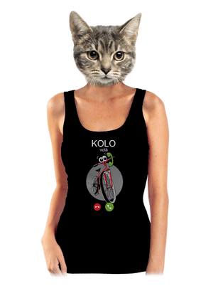 Kolo volá dámské tílko klasické Black