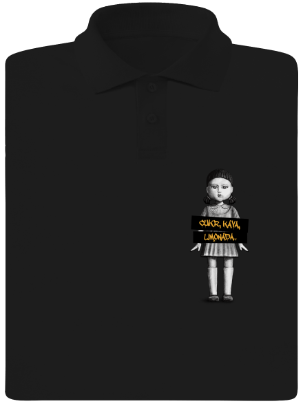Cukr, káva, limonáda pánská polokošile Black