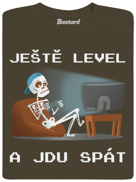 Ještě level pánské tričko Urban Khaki