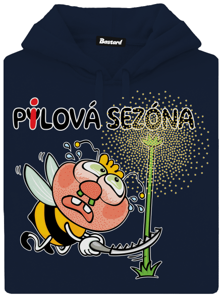 Pylová sezóna pánská mikina klokanka Navy