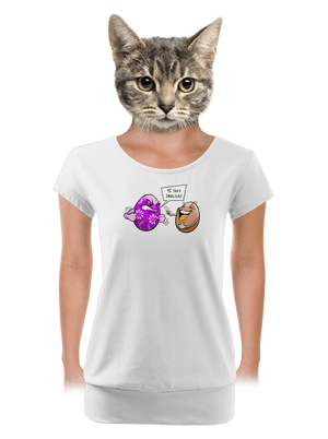 dámské tričko s lemem