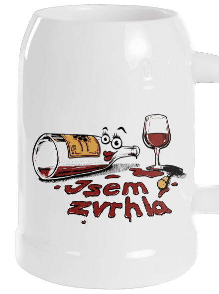Zvrhlá půllitr White