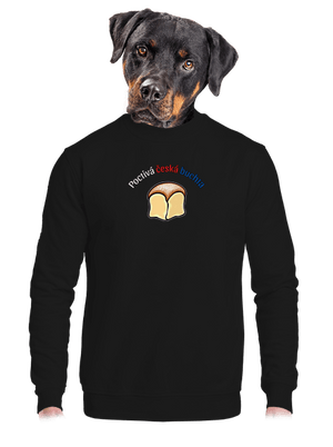 Poctivá buchta a klobása unisex mikina bez kapuce Black