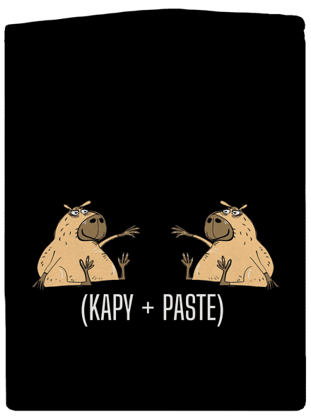 Kapy paste pánská mikina na zip Black