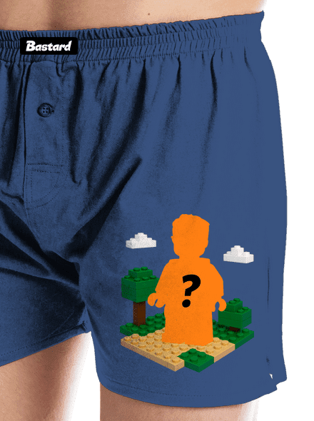 Lego postava z vlastní fotky pánské trenky Blue
