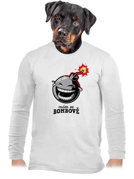 Mám se bombově pánské dlouhý rukáv White