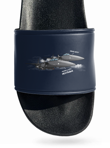 Stíhačka nestíhá pantofle Navy