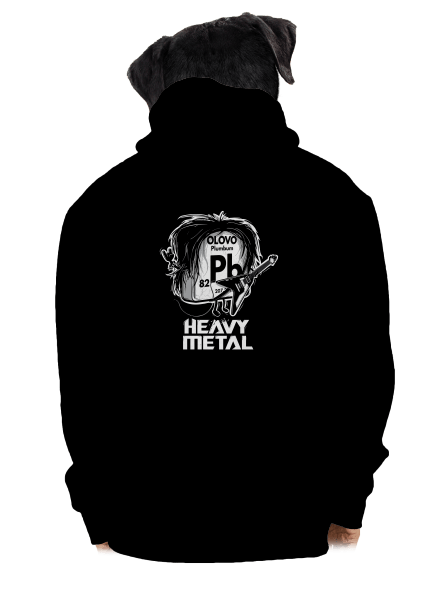 Heavy Metal pánská mikina na zip Black
