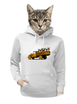 Zásobování dámská mikina klokanka White