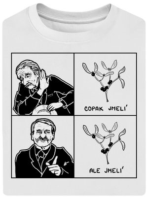 Cimrman: Copak jmelí unisex tričko oversized White