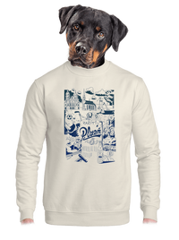 unisex mikina bez kapuce