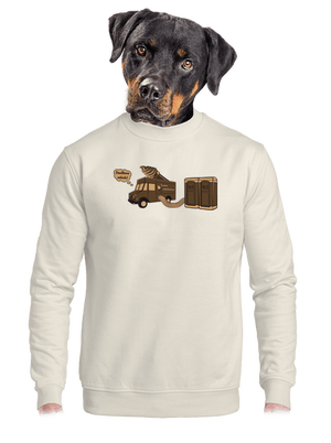 unisex mikina bez kapuce