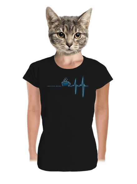 Coffee help dámské tričko premium Black