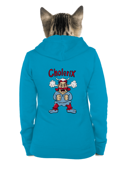 Cholerix dámská mikina na zip Blue Atol