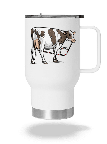 Cow drink termohrnek White