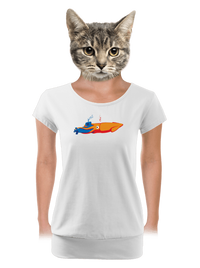 dámské tričko s lemem