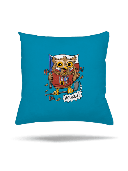 Houkej polštář Blue Turquoise