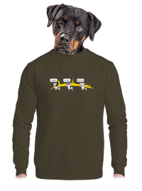 unisex mikina bez kapuce