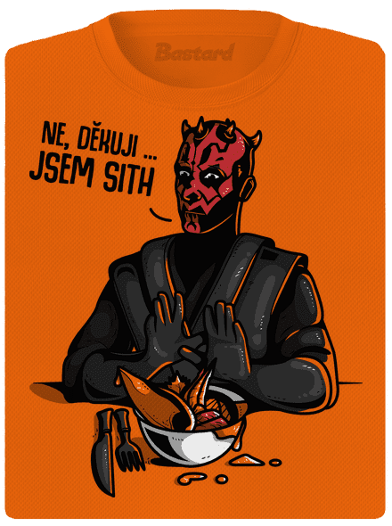 Jsem sith dámské sportovní tričko Neon Orange