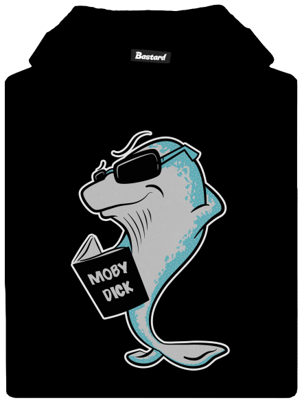 Moby Dick dětská mikina klokanka Black