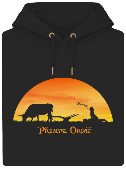 Přemysl Orgáč unisex mikina premium Dark Black
