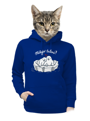 Miluju tulení dámská mikina klokanka Royal Blue Mal