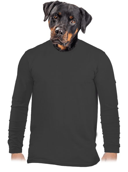 Bez potisku pánské dlouhý rukáv Dark Grey