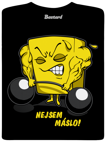 Nejsem máslo pánské dlouhý rukáv Black