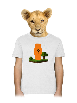 Minecraft z vlastní fotky dětské tričko White