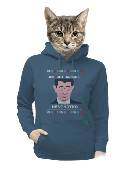 Neviňátko dámská mikina klokanka Denim