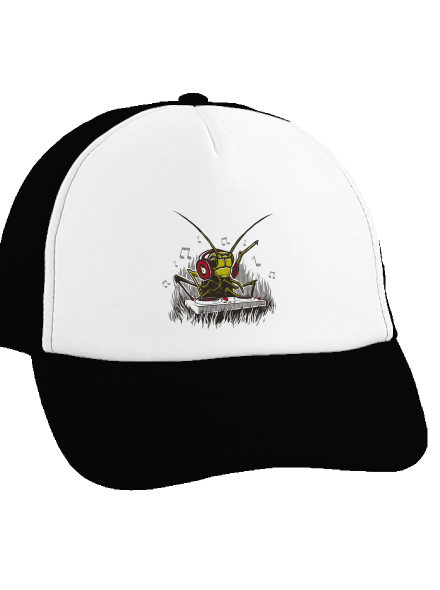 DJ cvrček kšiltovka truckerka Black cap