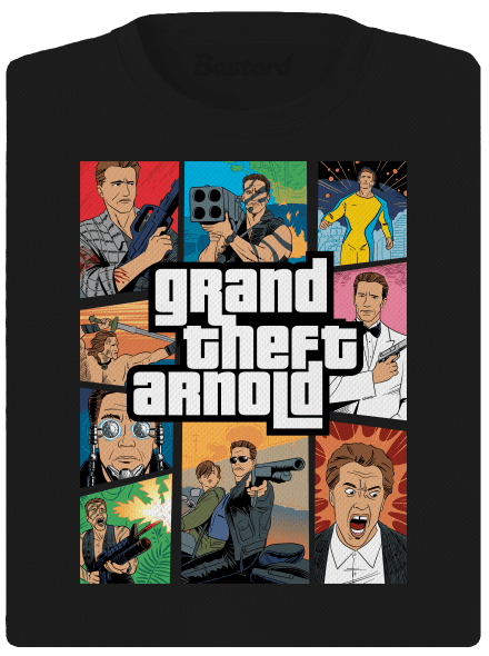 Grand Theft Arnold dámské sportovní tričko Black