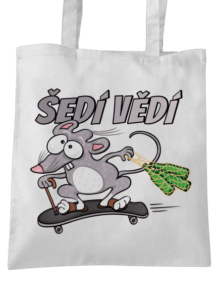 Šedí vědí - myšák taška White
