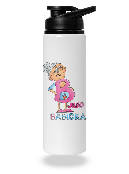 B jako babička lahev na vodu White