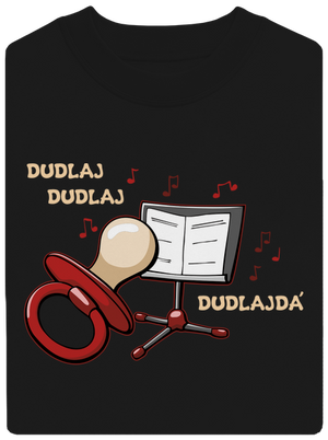 Dudlajdá unisex mikina bez kapuce Black