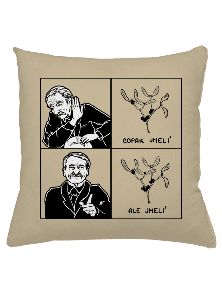 Cimrman: Copak jmelí polštář Beige