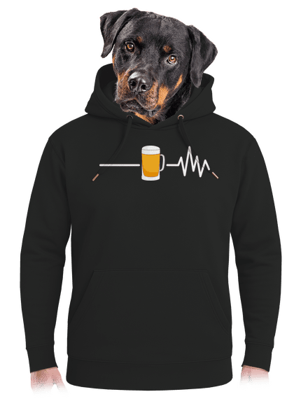 Beer help unisex mikina premium Dark Black