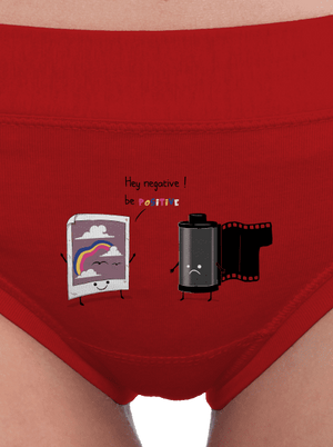 Buď pozitivní dámské kalhotky Red Mal