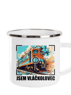 Jsem vláčkolovec plecháček White