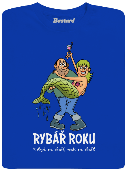 Rybář roku pánské tričko Royal Blue