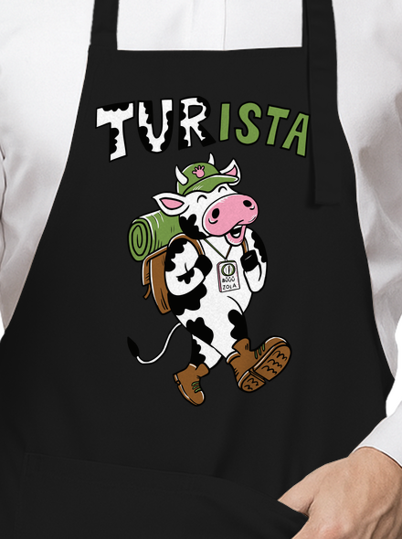 Tur na cestách zástěra Black