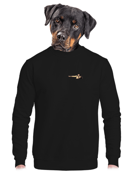 Jmenuji se! unisex mikina bez kapuce Black
