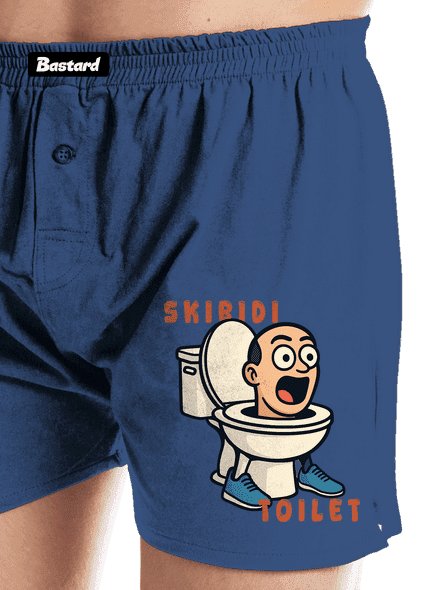 Skibidi Toilet pánské trenky Blue