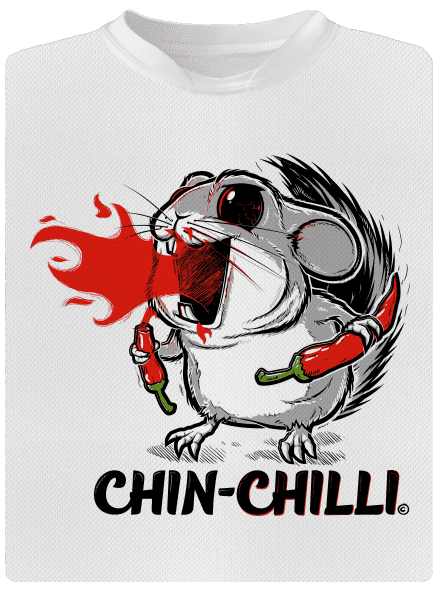Chinchilli pánské sportovní tričko White